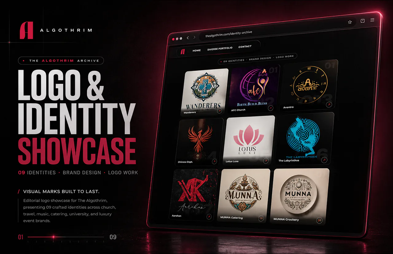 Logo and brand identity design showcase