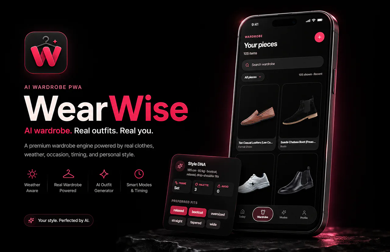 WearWise wardrobe app screenshot
